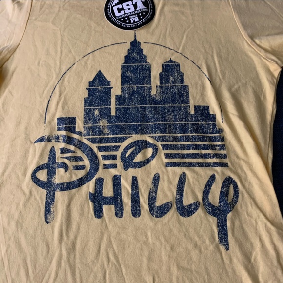 CHEESESTEAK TEES Philly Disney Yellow T-Shirt - Picture 3 of 3